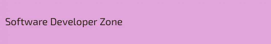 Software Developer Zone